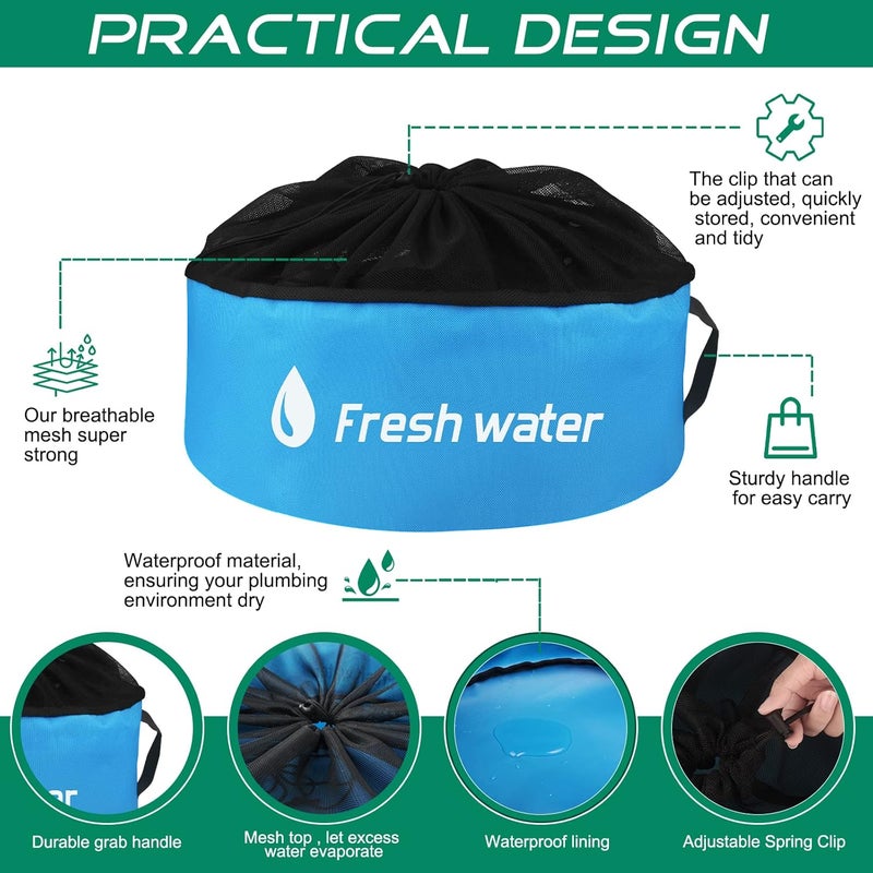 Uningmng 4 Pack RV Sewer Hose Storage,Waterproof RV Storage and Organization Bag for Sewer Hoses, RV Utility Bag, RV Camper Hose Bags for Store Fresh Water Hoses/Electrical Cords/Camper Tools Accessories - Image 5